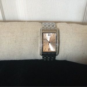 Bulova Caravelle Ladies Silver Square Mother of PearlWatch